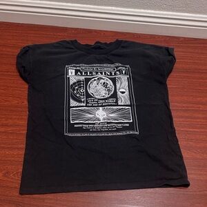 All Saints Black Short Sleeve Graphic Tee